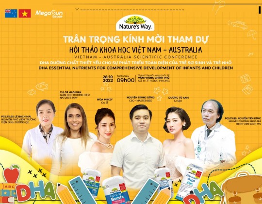 THÔNG BÁO: Nature's Way tổ chức hội thảo Việt Nam - Australia về chủ đề "DHA với sự phát triển của trẻ sơ sinh và trẻ nhỏ"