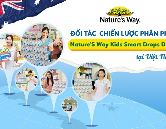 ĐỐI TÁC CHIẾN LƯỢC PHÂN PHỐI NATURE'S WAY KIDS SMART DHA DROPS