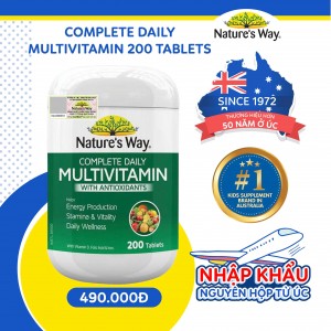 Nature’s Way Complete Daily Multivitamin - Bổ sung Vitamin và khoáng chất (200 viên)