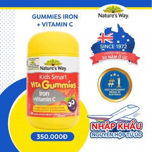 Nature’s Way Kids Smart Vita Gummies Iron + Vitamin C – Kẹo dẻo bổ sung sắt và vitamin C cho trẻ