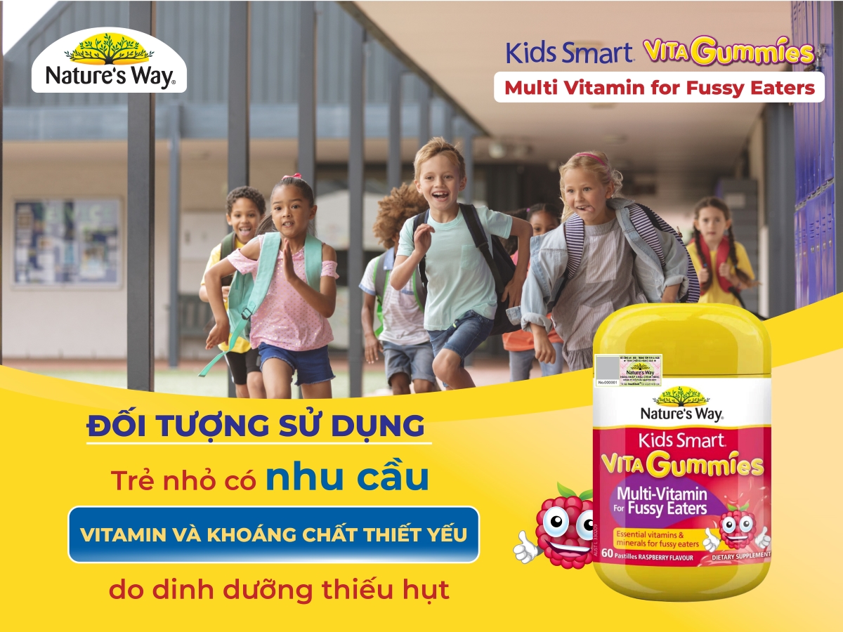 Vita Gummies Multi Vitamin For Fussy Eaters - Kích thích ăn ngon, hỗ trợ hệ tiêu hóa cho trẻ