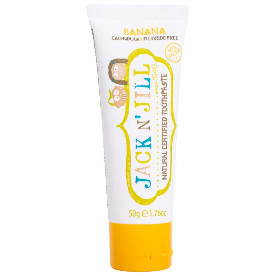 Kem đánh răng Organic vị Chuối- Jack N' Jill Natural Toothpaste Banana